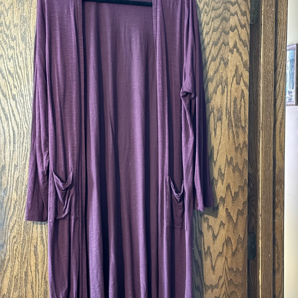 Torrid Plum Drape Cardigan